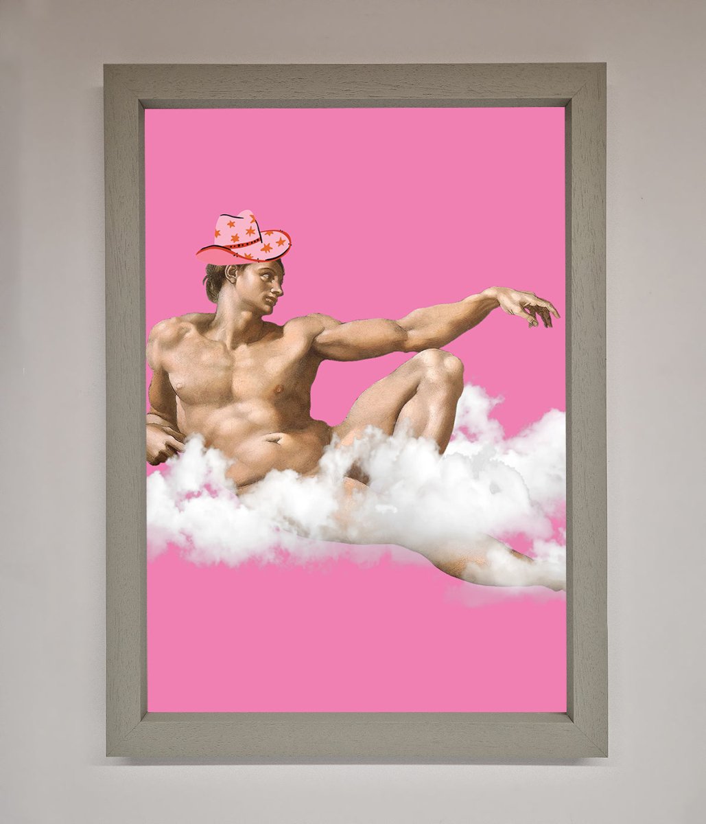 Cowboy On A Cloud Framed Poster-3