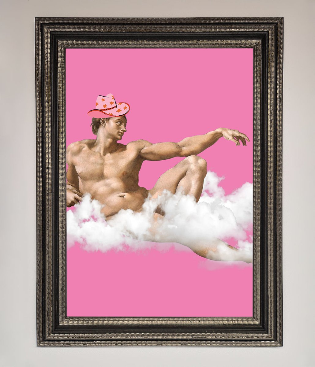 Cowboy On A Cloud Framed Poster-17
