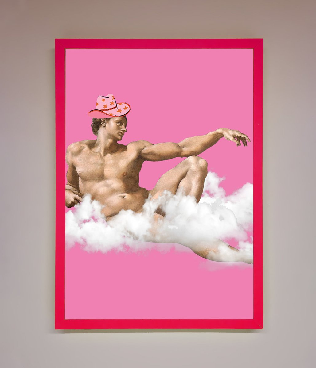 Cowboy On A Cloud Framed Poster-13