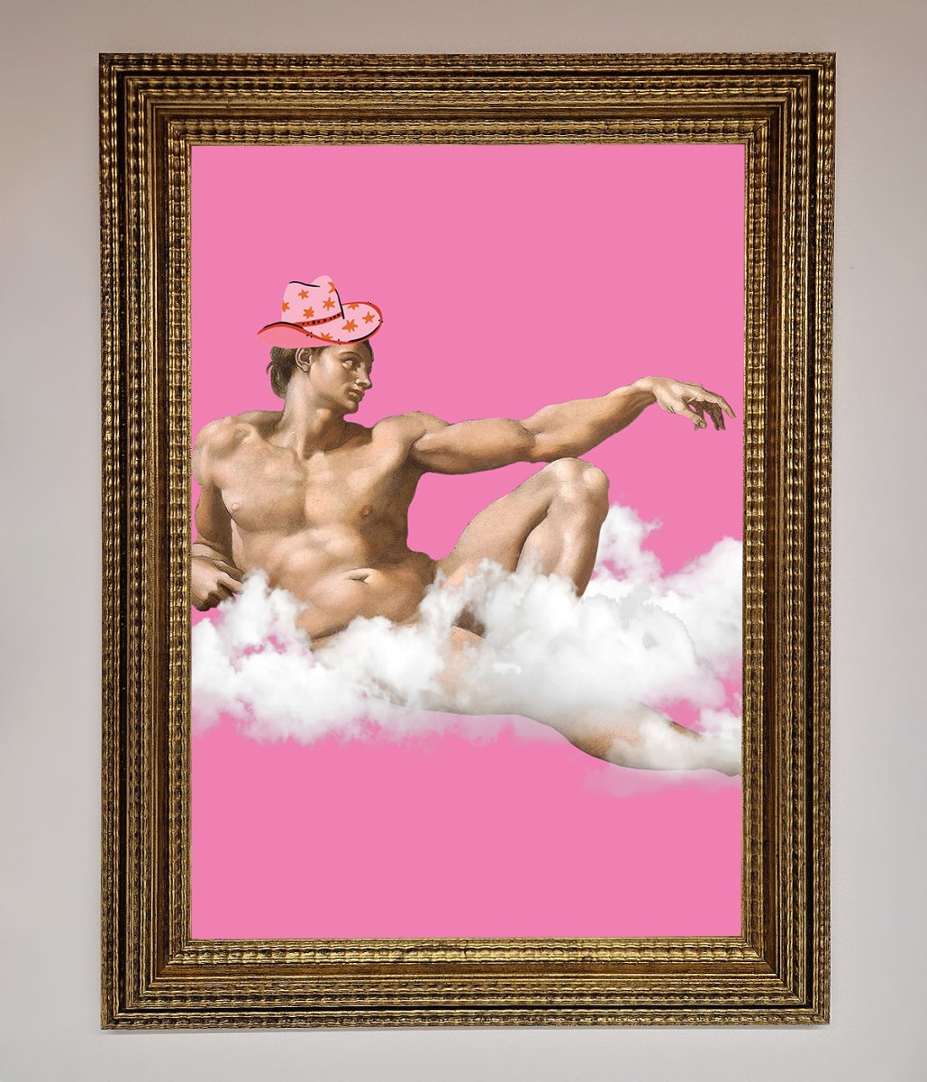 Cowboy On A Cloud Framed Poster-15