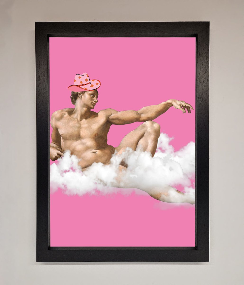 Cowboy On A Cloud Framed Poster-1