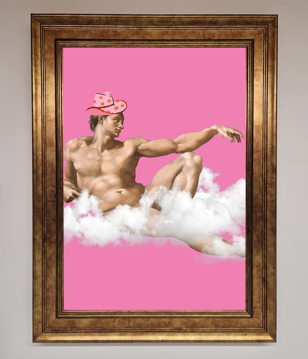 Cowboy On A Cloud Framed Poster-6