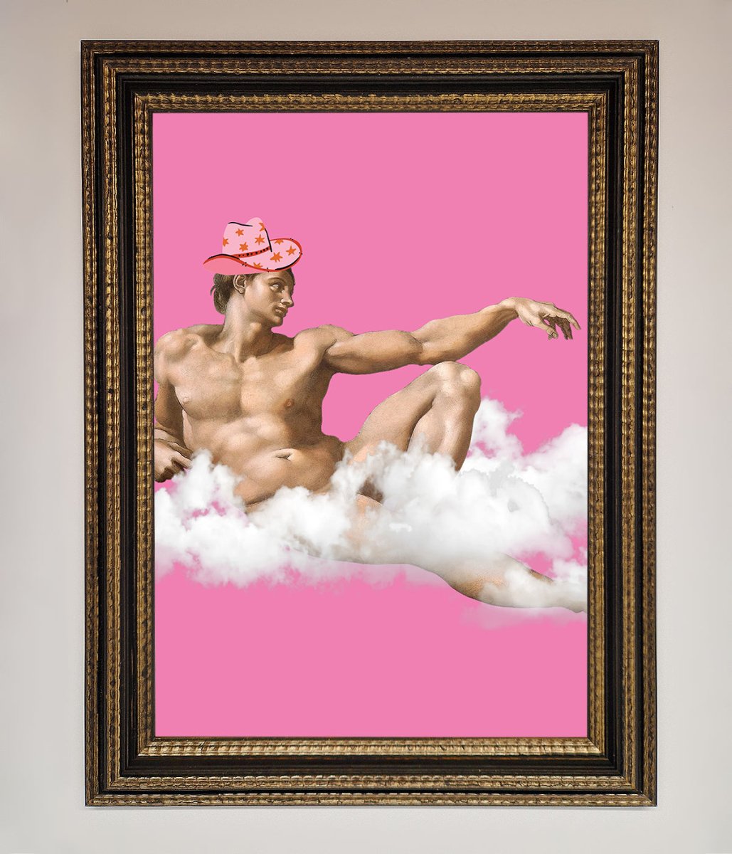Cowboy On A Cloud Framed Poster-18
