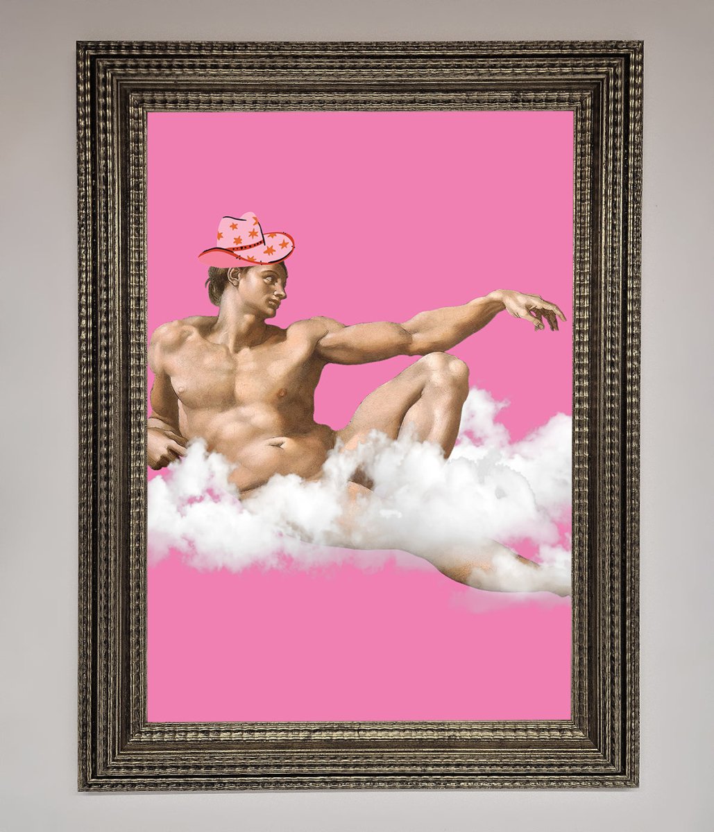 Cowboy On A Cloud Framed Poster-16