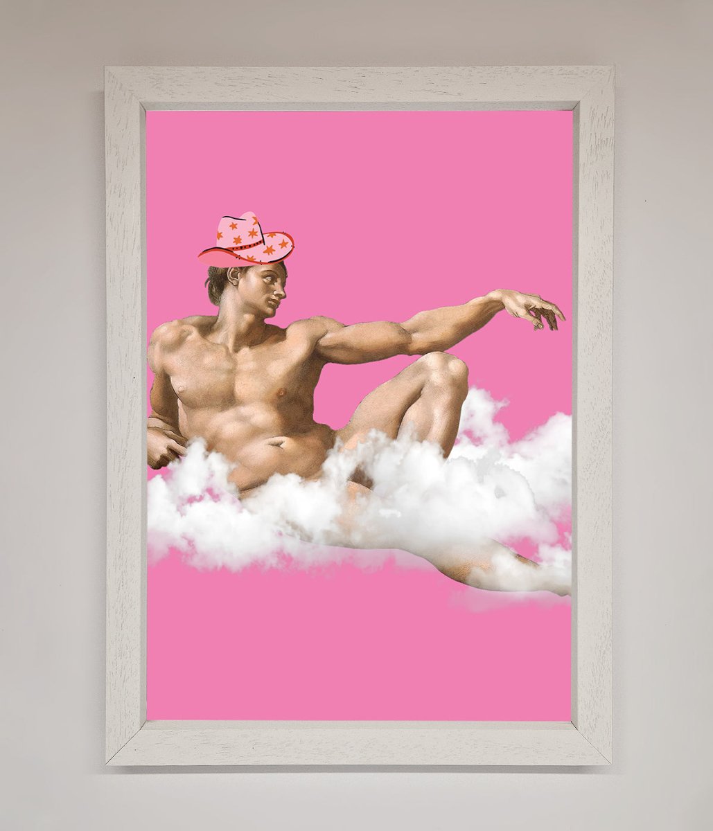 Cowboy On A Cloud Framed Poster-2