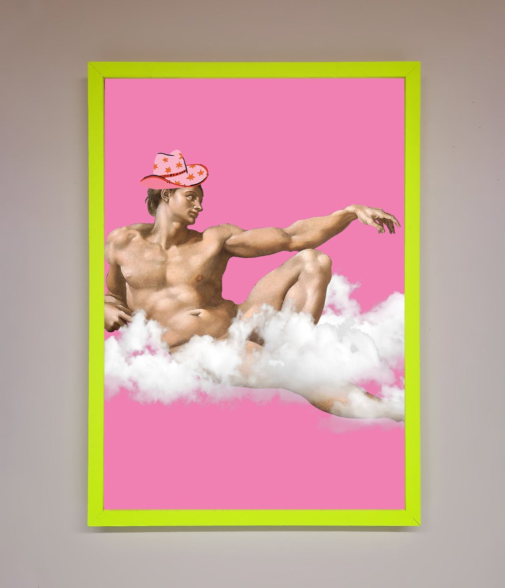 Cowboy On A Cloud Framed Poster-12