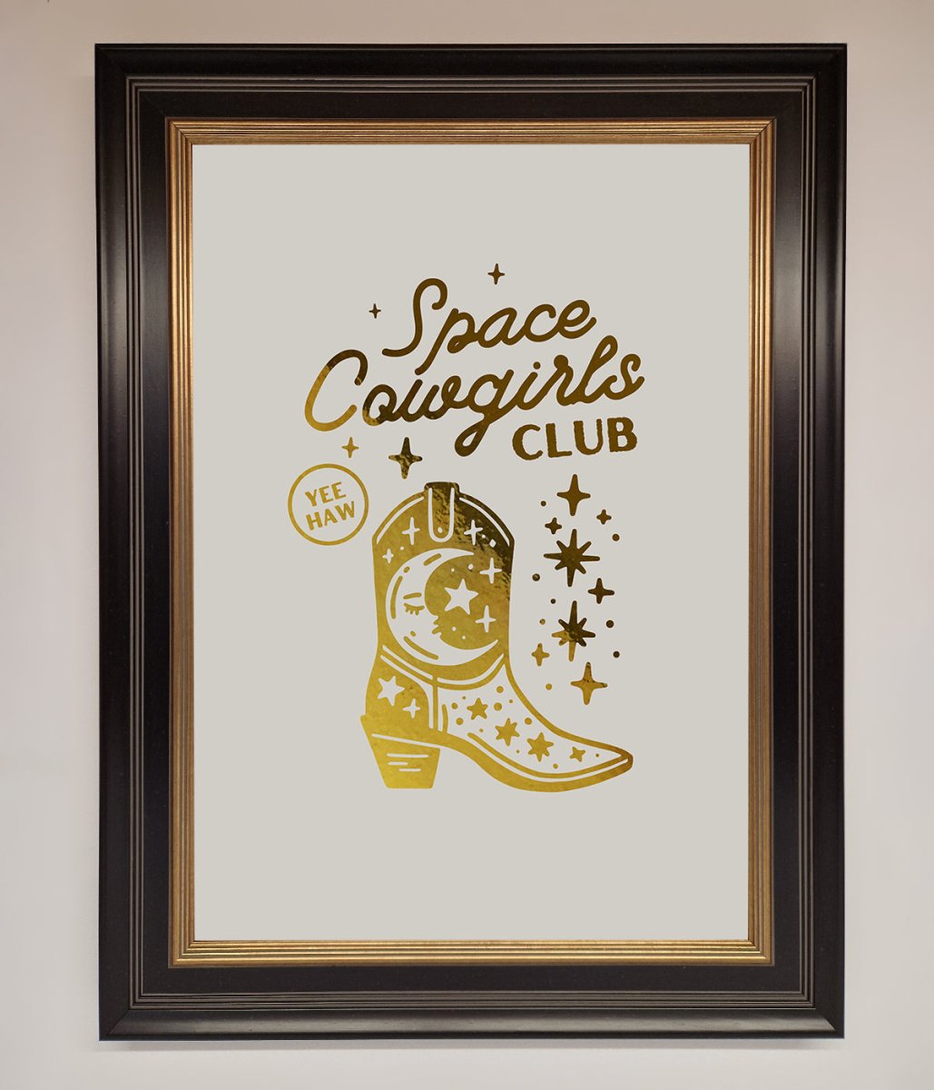 Cowgirl Boot Foil Print-5