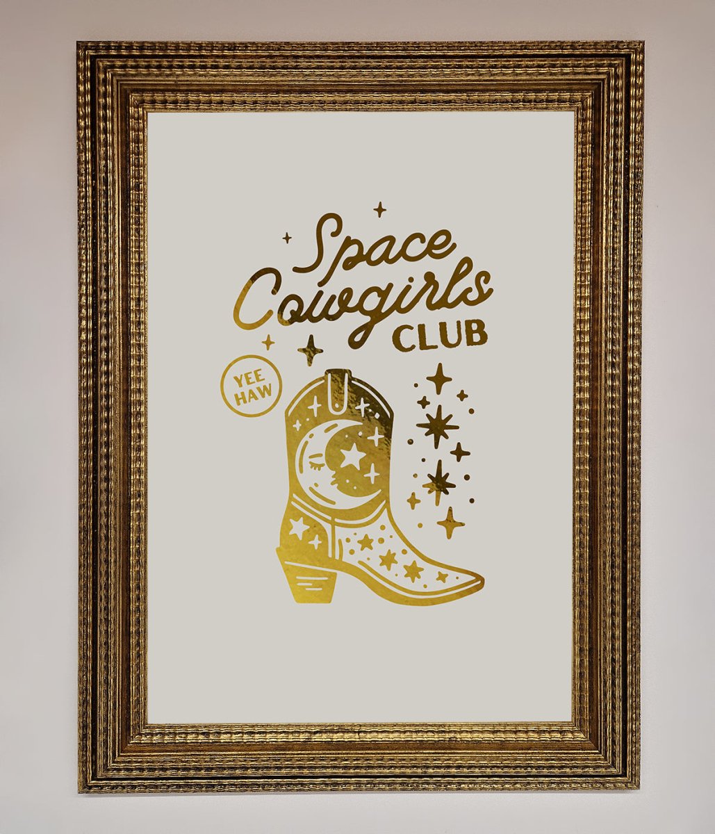Cowgirl Boot Foil Print-15
