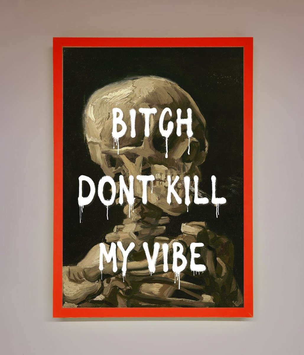 Dont Kill My Vibe Rude Framed Wall Art-14