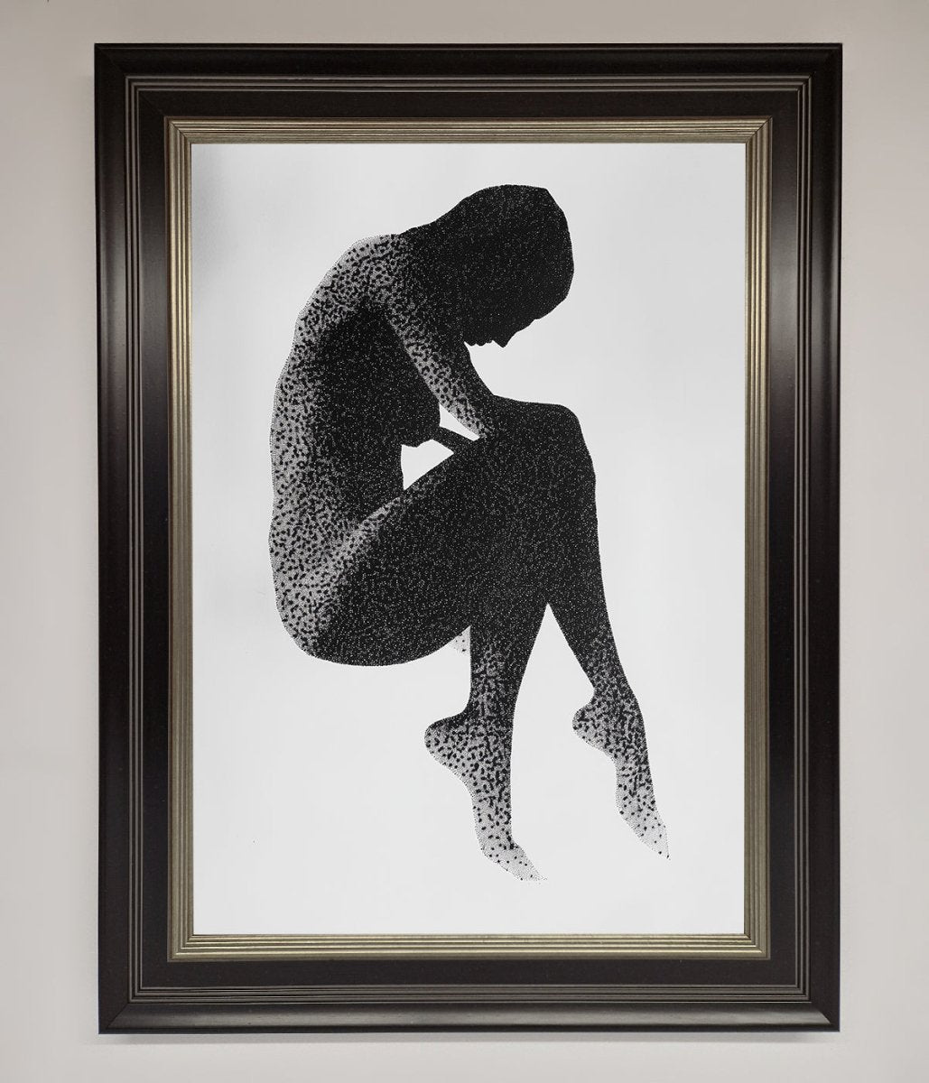 Dotted Figure Framed Poster-17