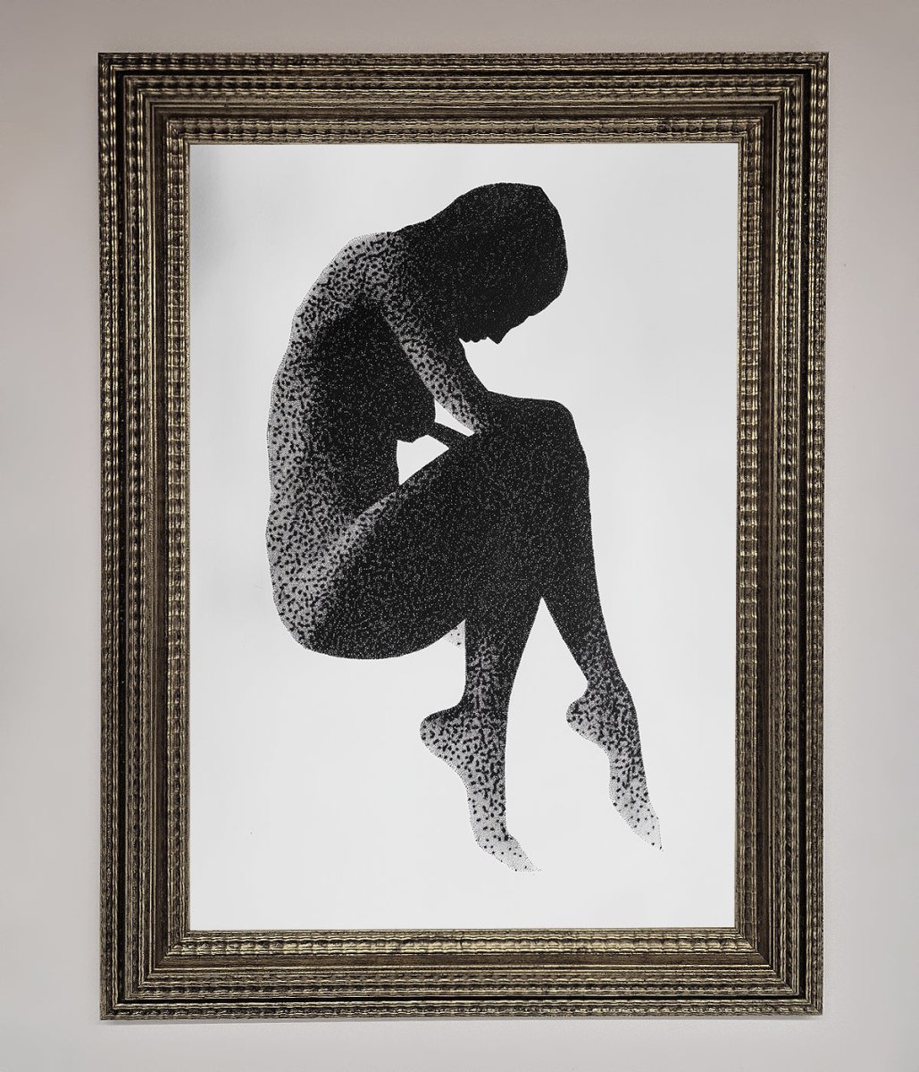 Dotted Figure Framed Poster-11