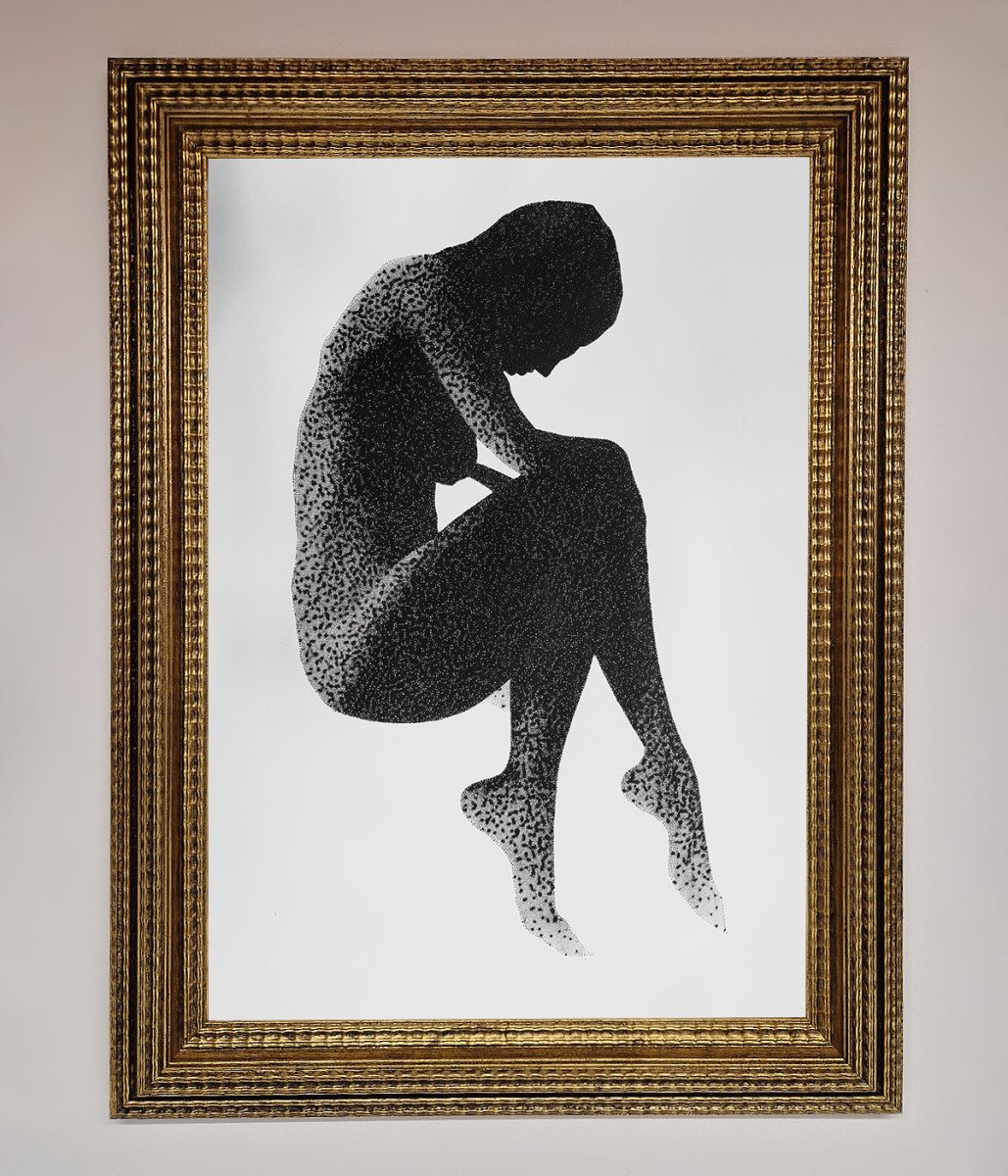Dotted Figure Framed Poster-10
