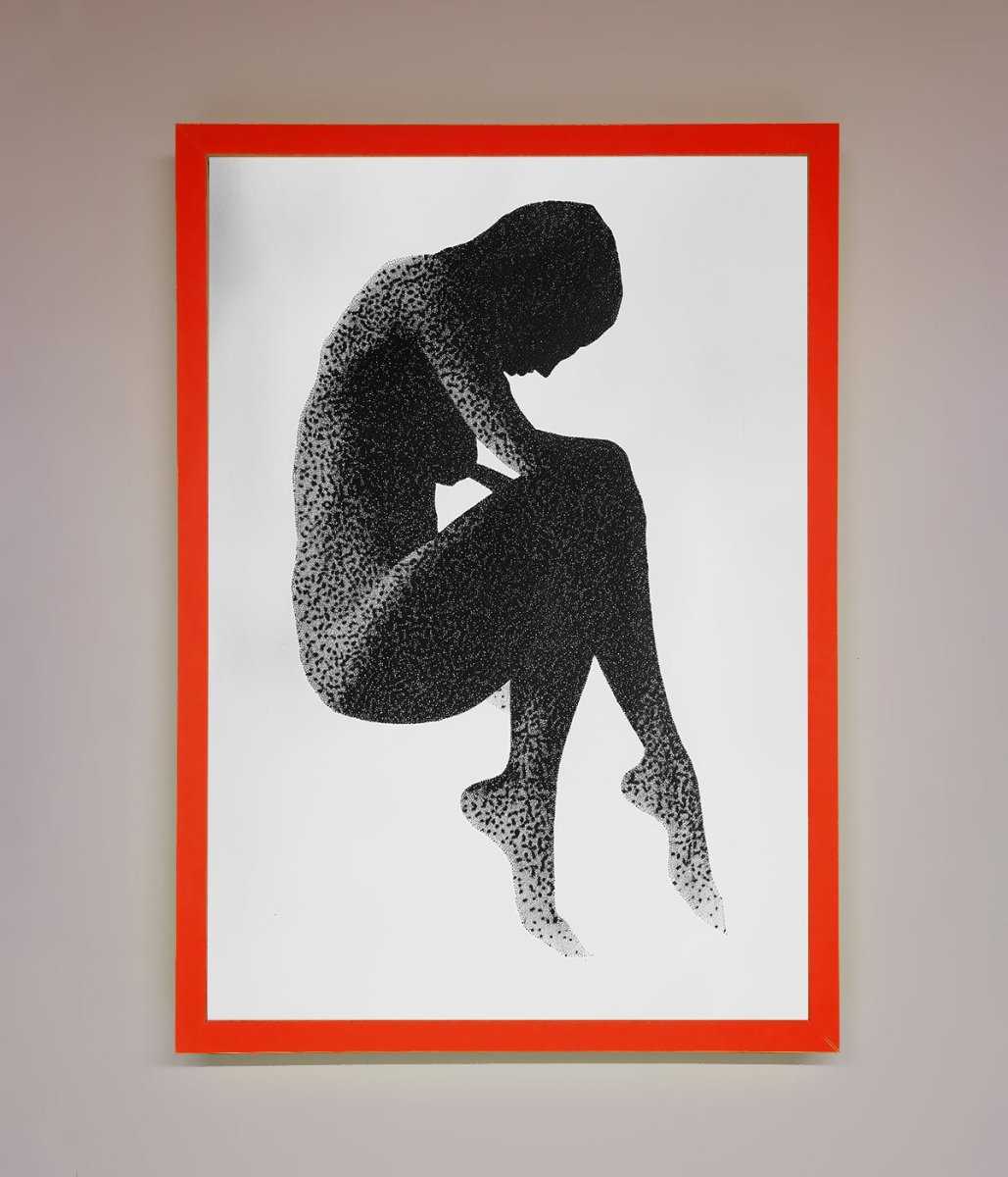 Dotted Figure Framed Poster-7