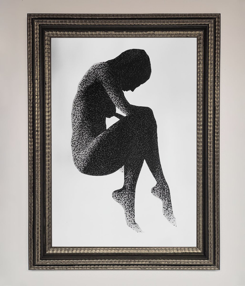 Dotted Figure Framed Poster-14