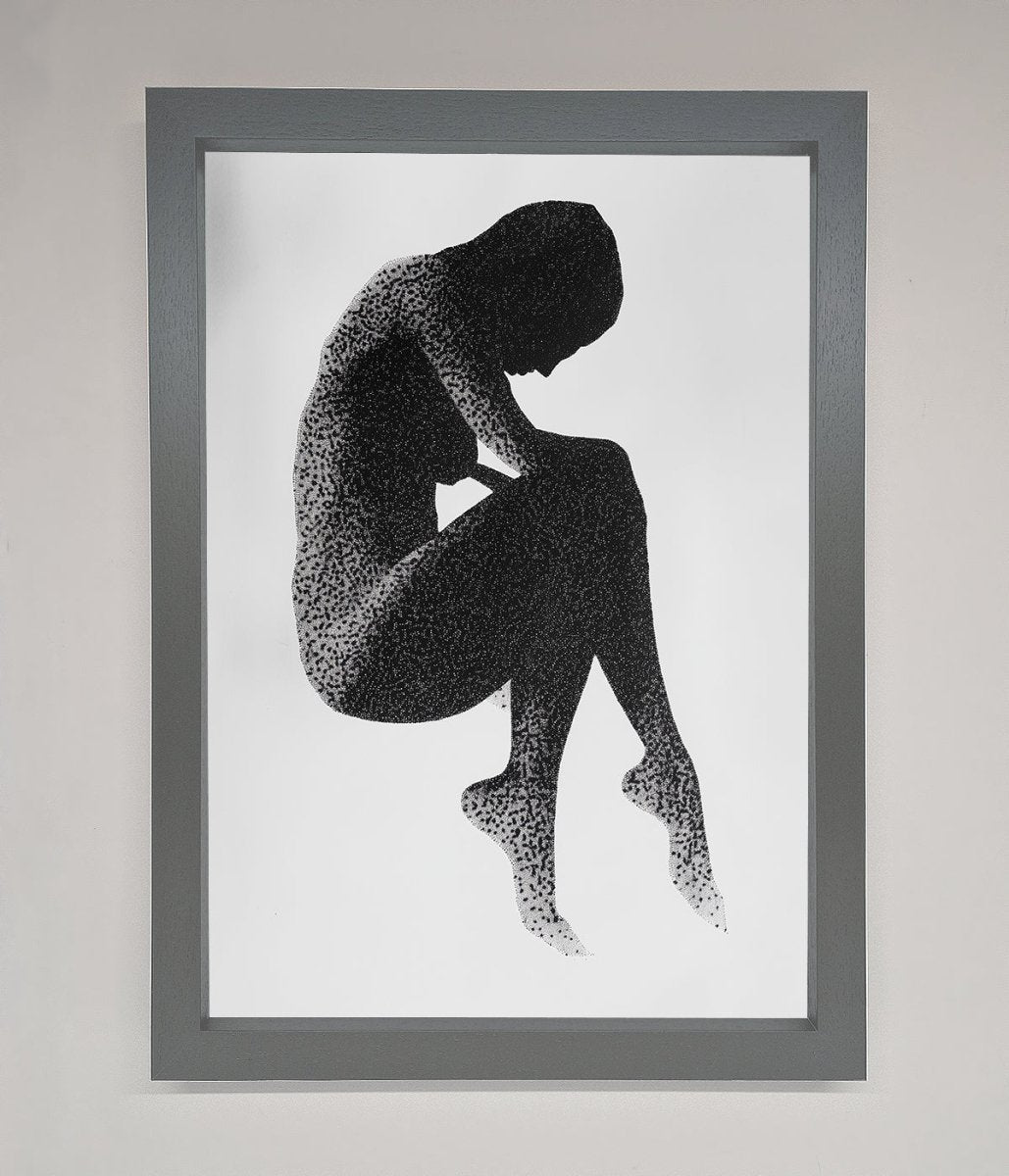 Dotted Figure Framed Poster-0