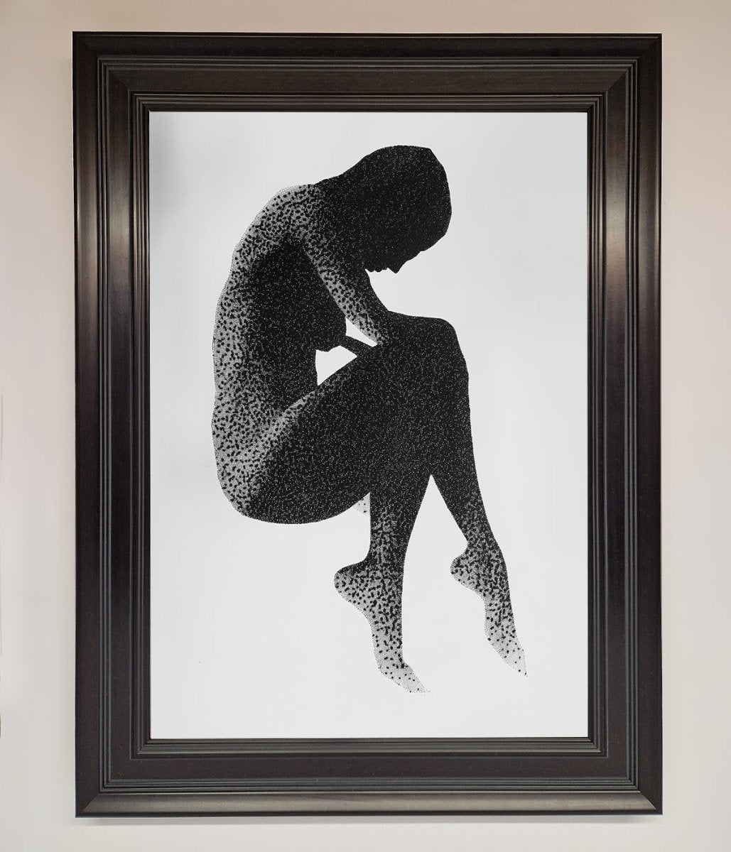 Dotted Figure Framed Poster-16