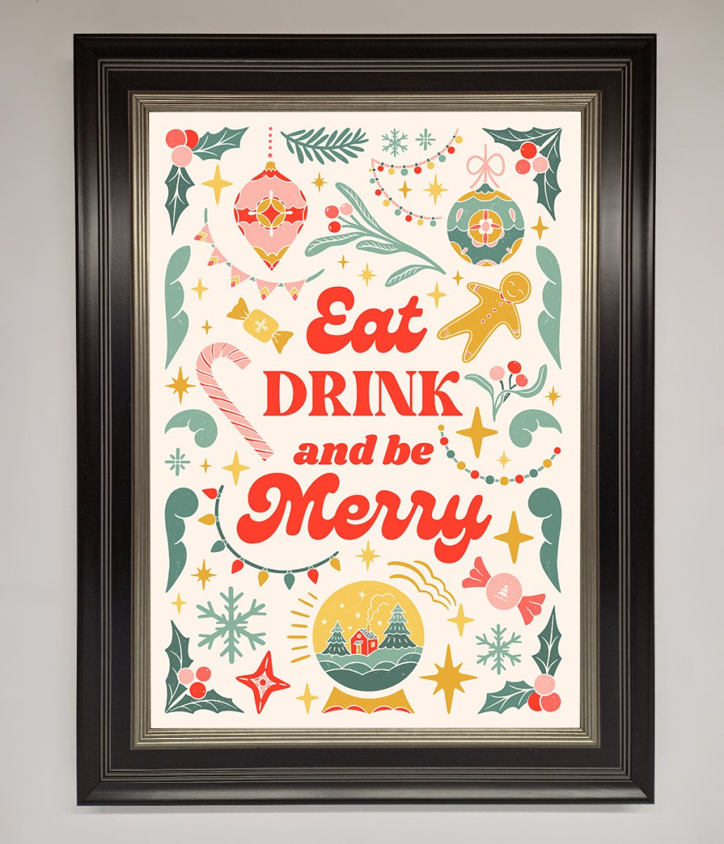 Eat Drink And Be Merry Framed Poster-8