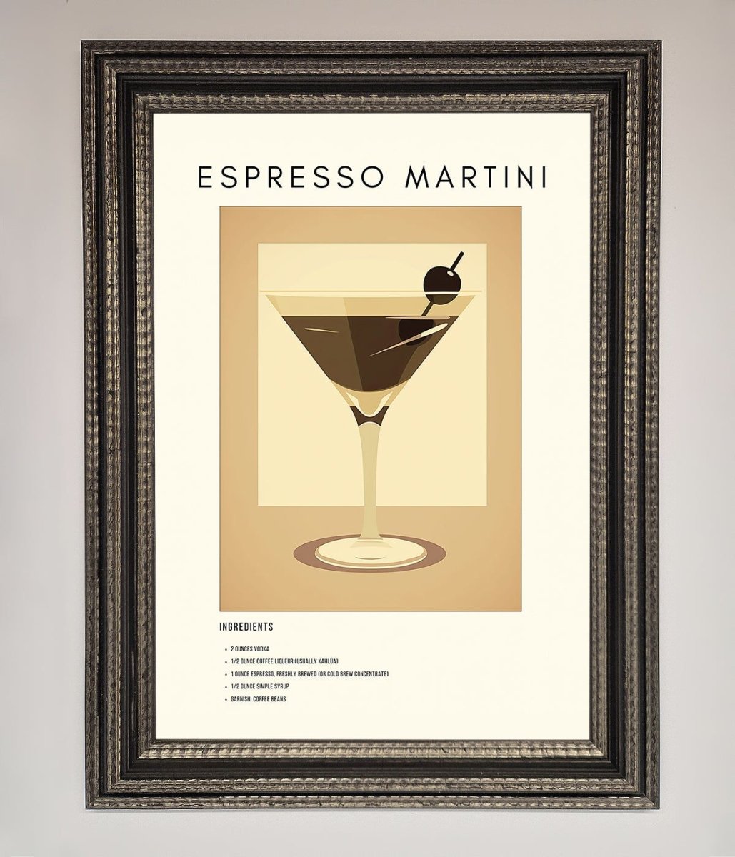 Espresso Martini Cocktail Framed Print-17