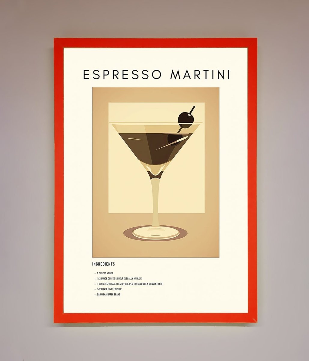 Espresso Martini Cocktail Framed Print-14