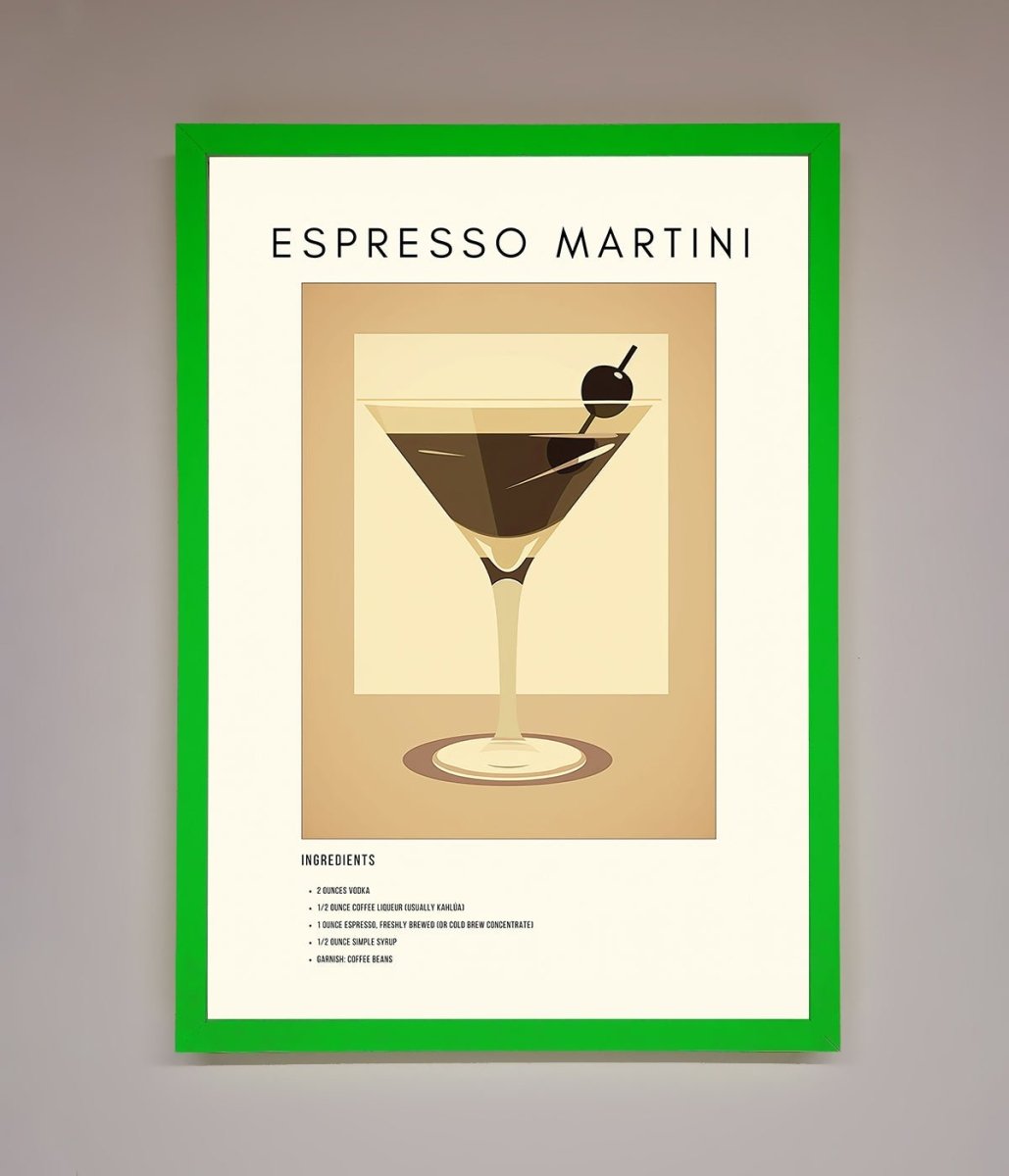 Espresso Martini Cocktail Framed Print-11
