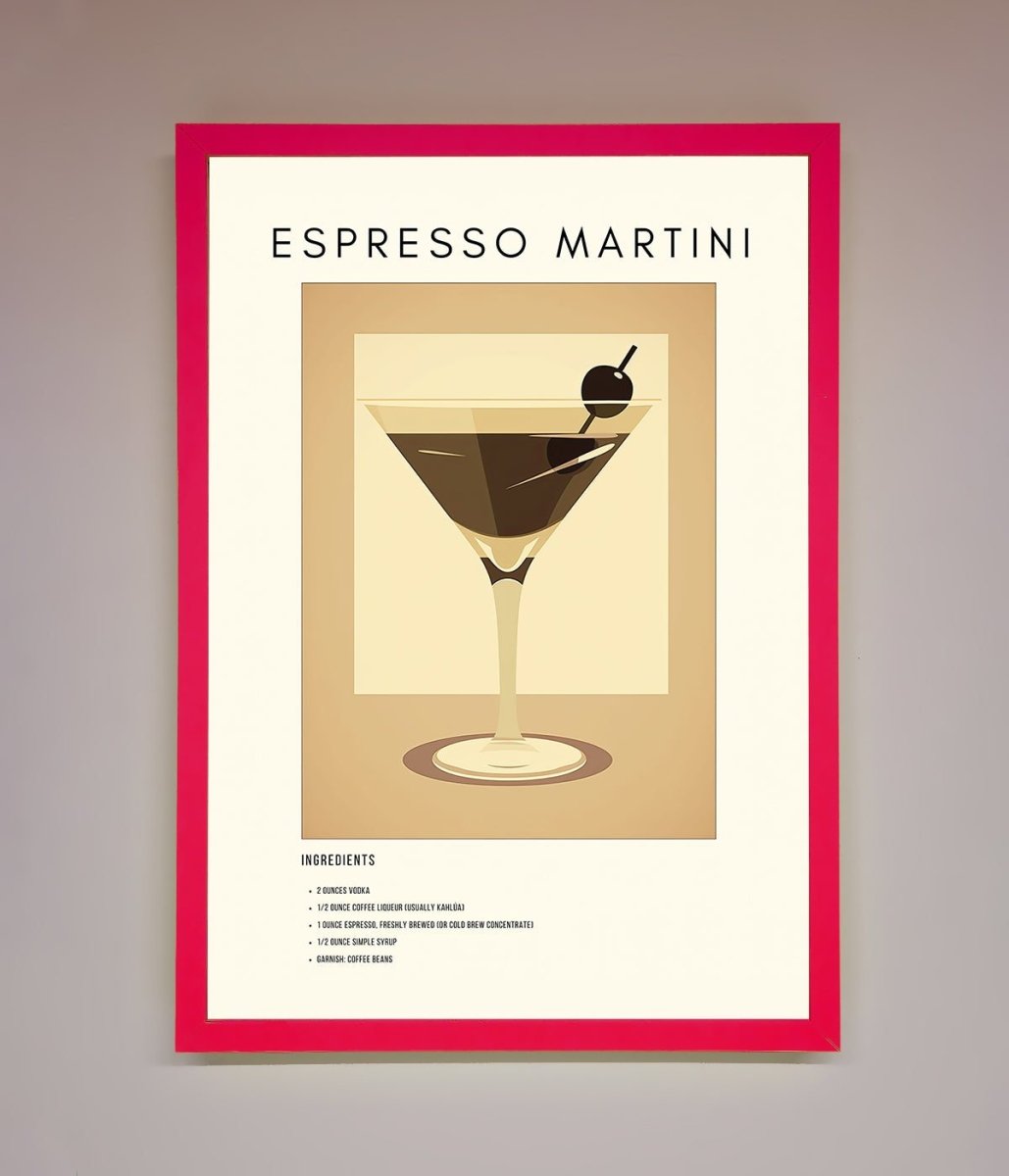 Espresso Martini Cocktail Framed Print-13