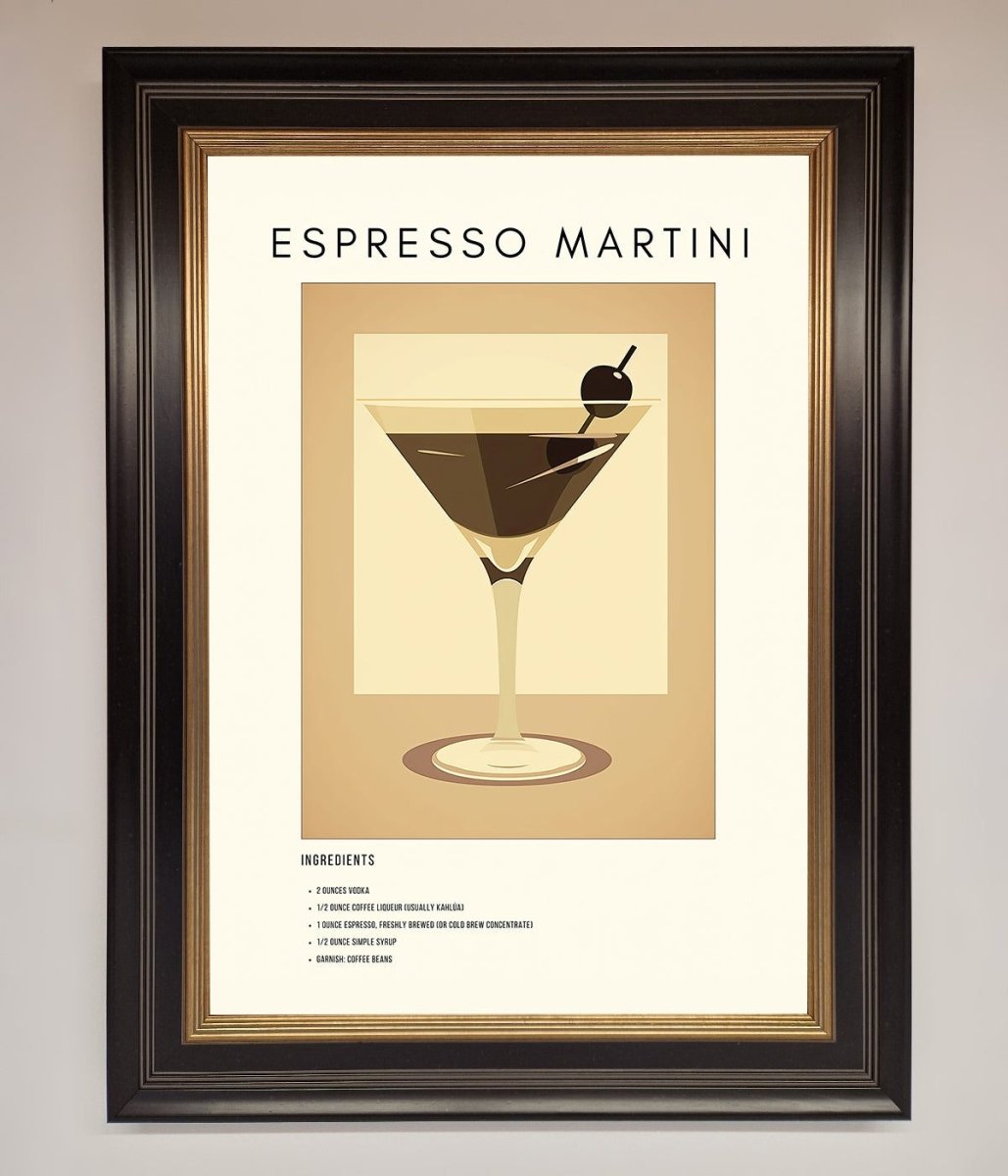 Espresso Martini Cocktail Framed Print-9