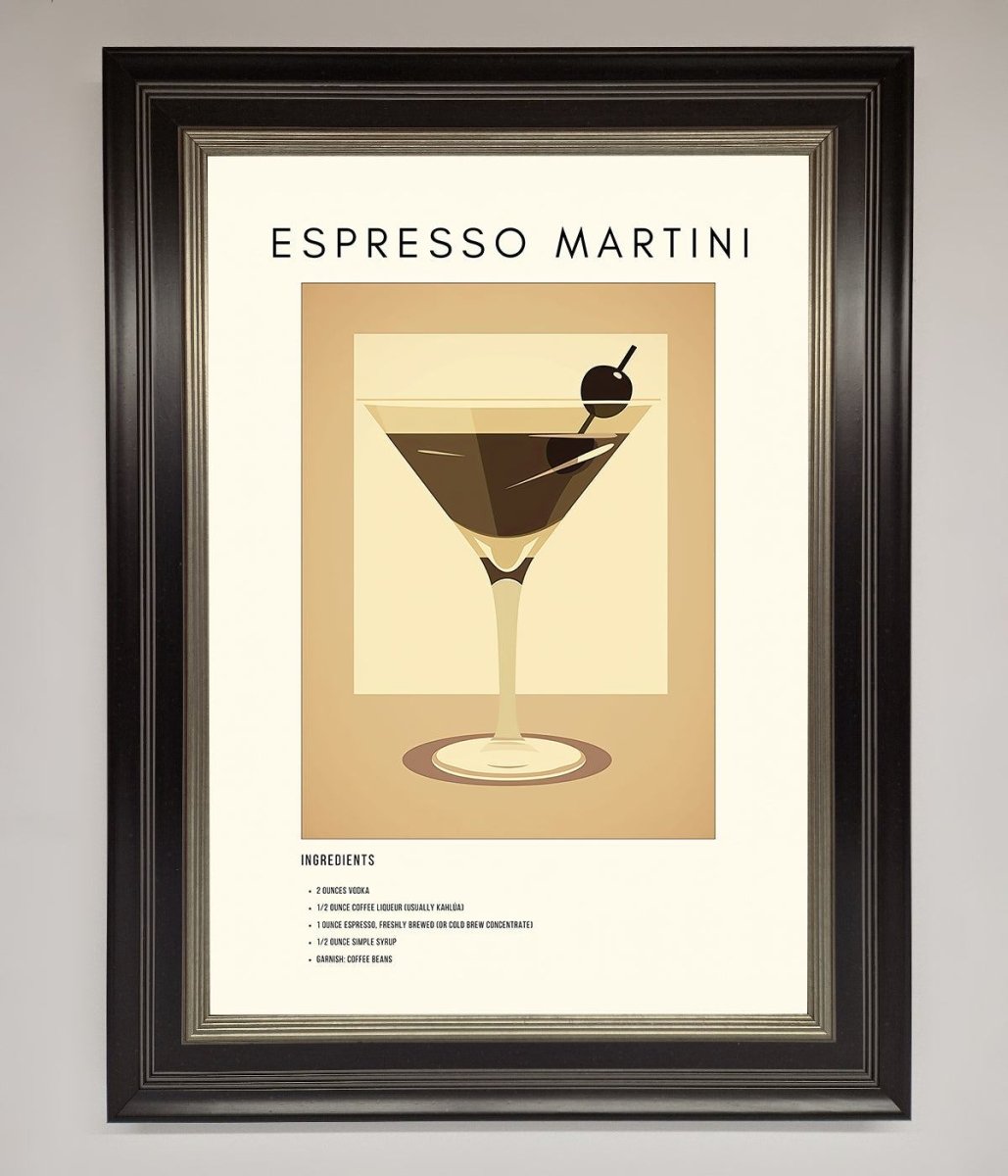 Espresso Martini Cocktail Framed Print-8