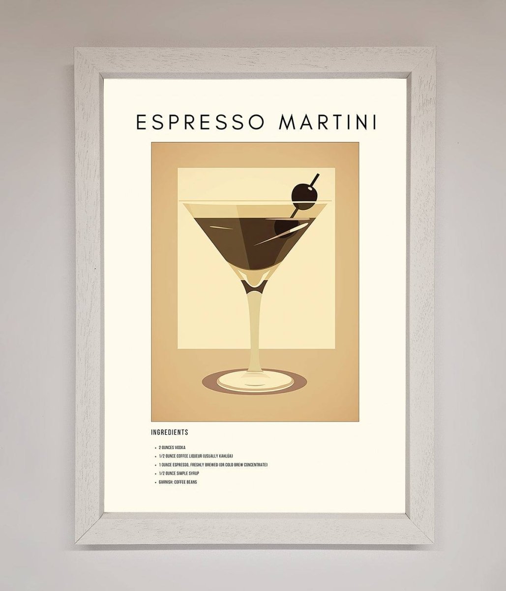 Espresso Martini Cocktail Framed Print-2