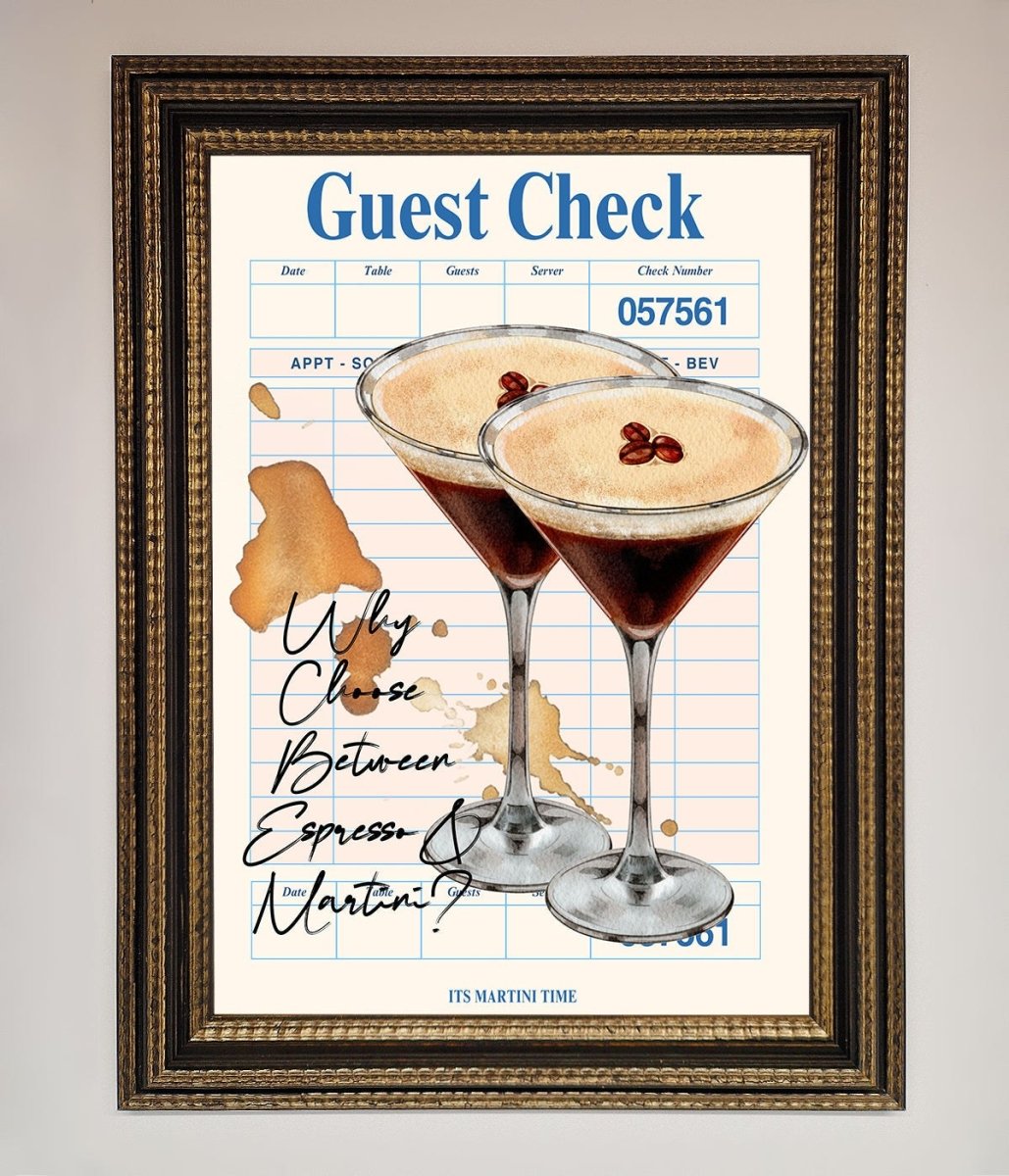 Espresso Martini Framed Wall Art-18