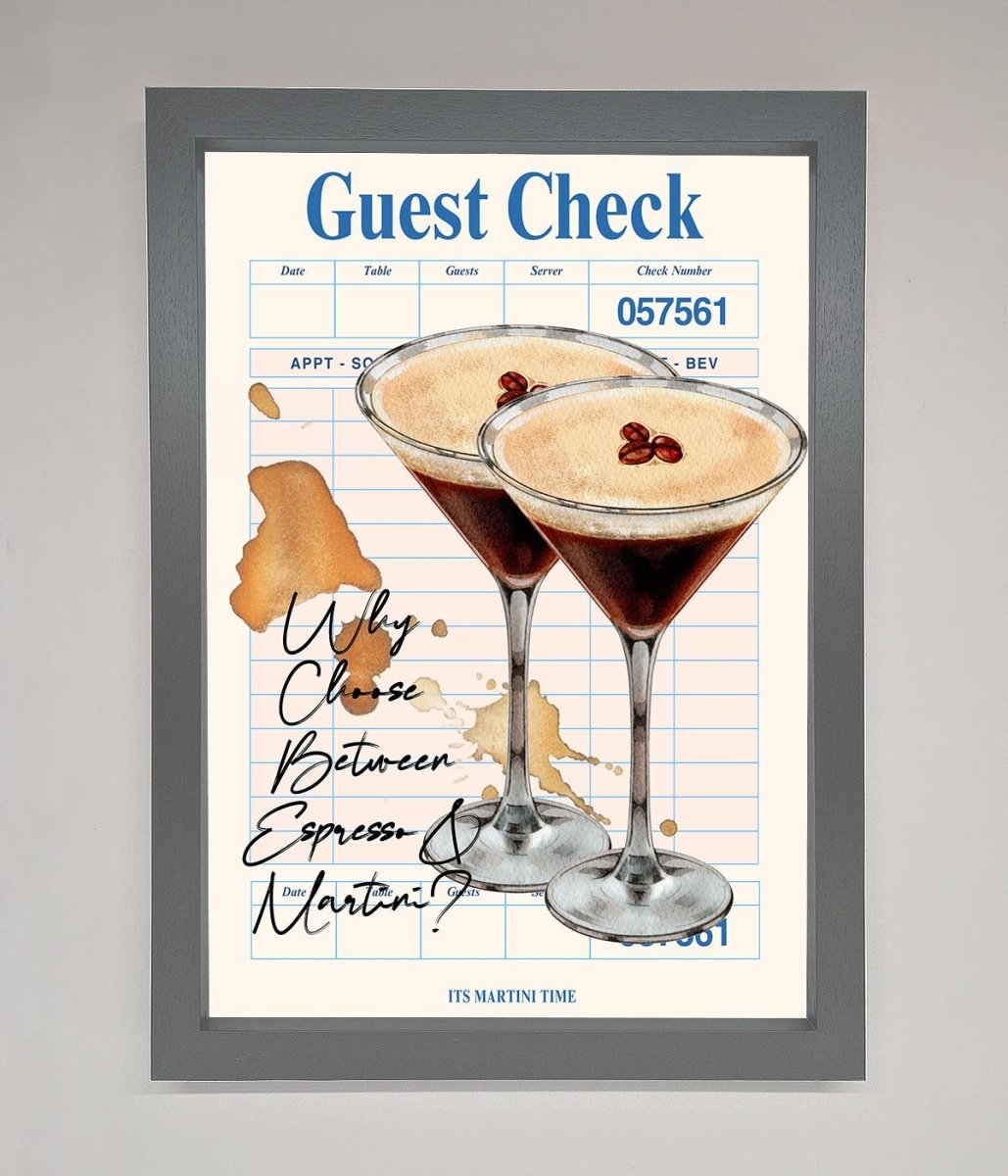 Espresso Martini Framed Wall Art-4