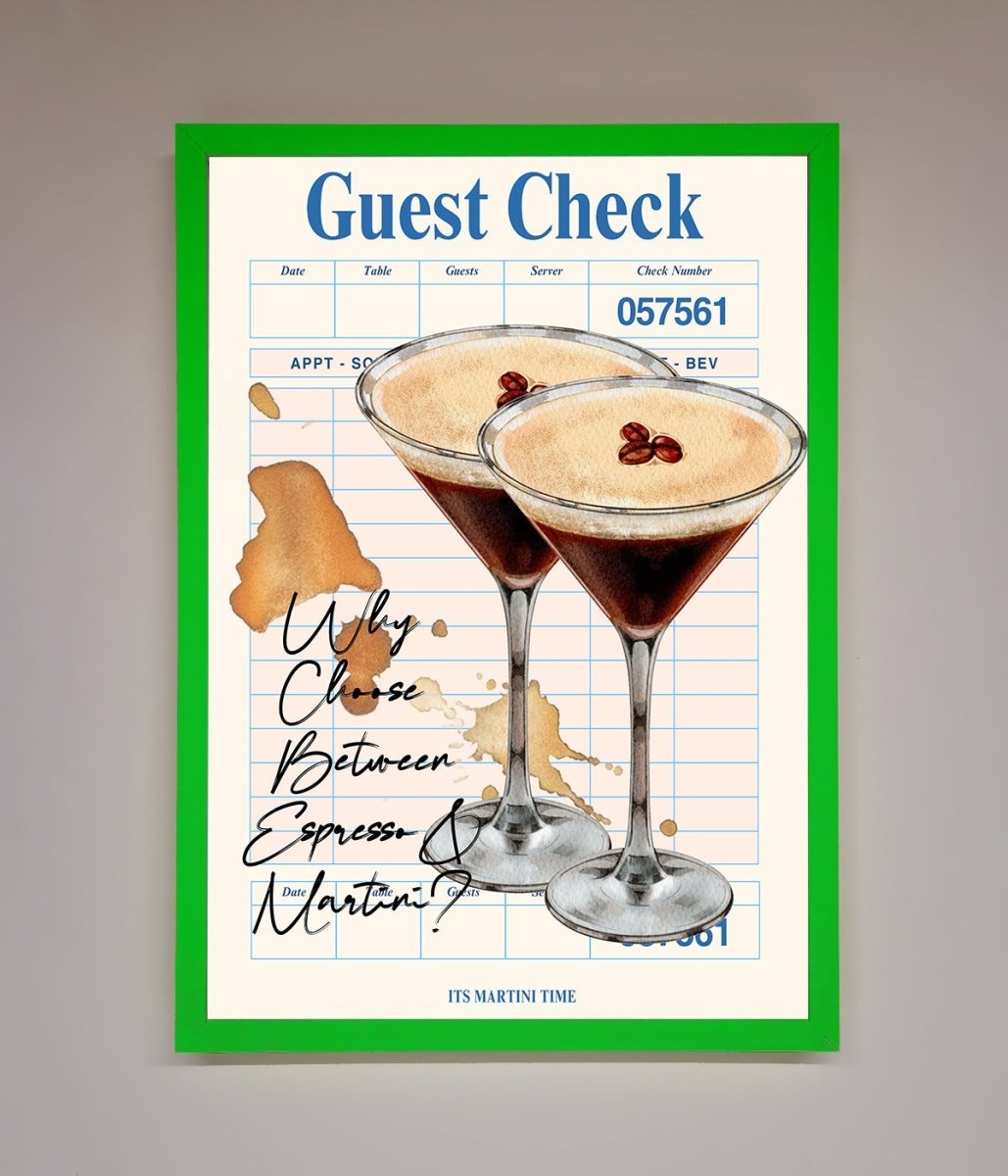 Espresso Martini Framed Wall Art-11