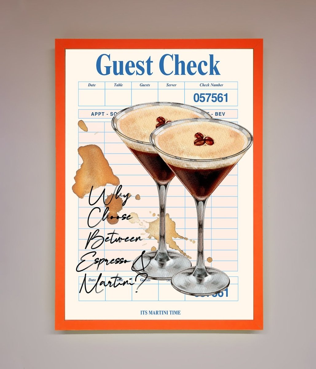 Espresso Martini Framed Wall Art-10