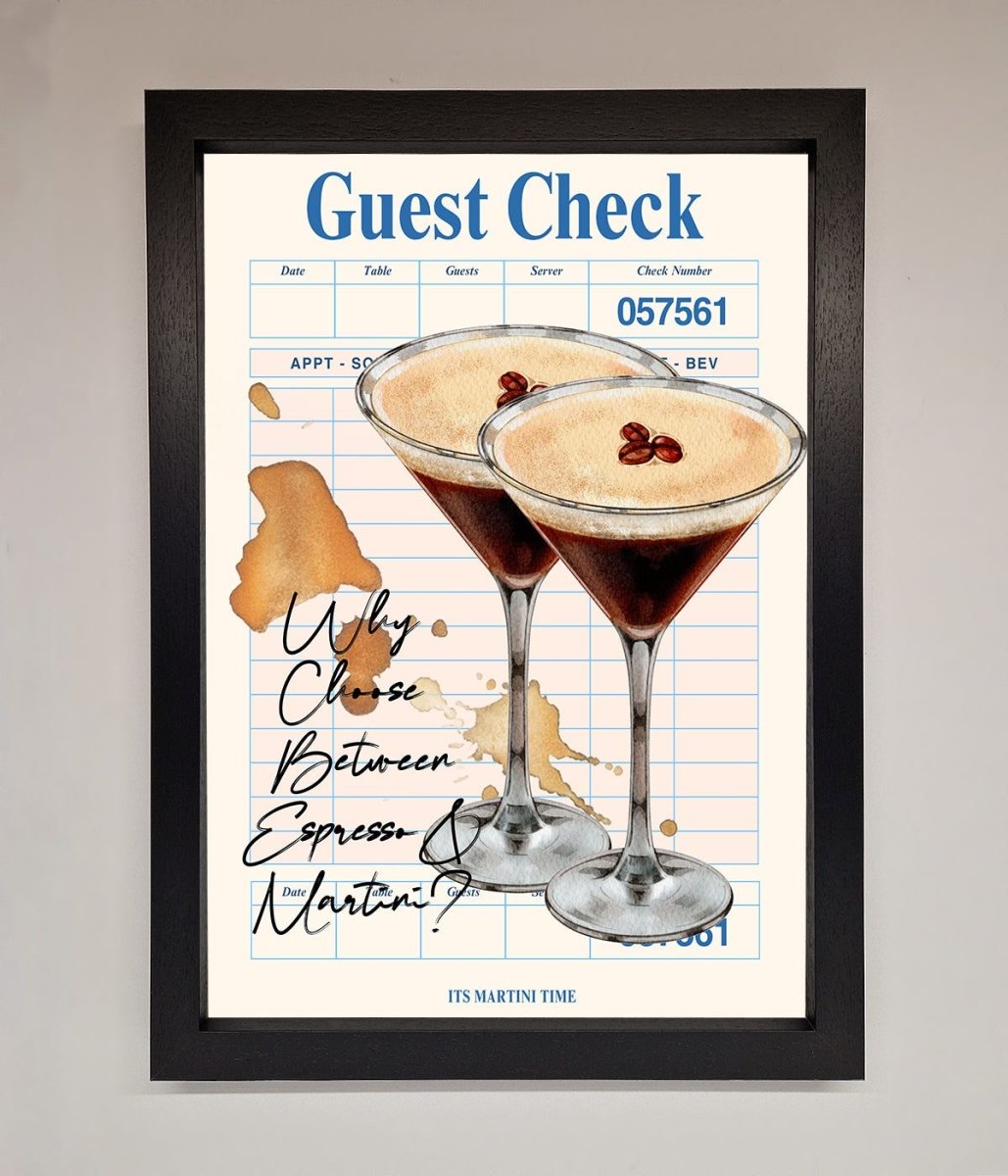Espresso Martini Framed Wall Art-1
