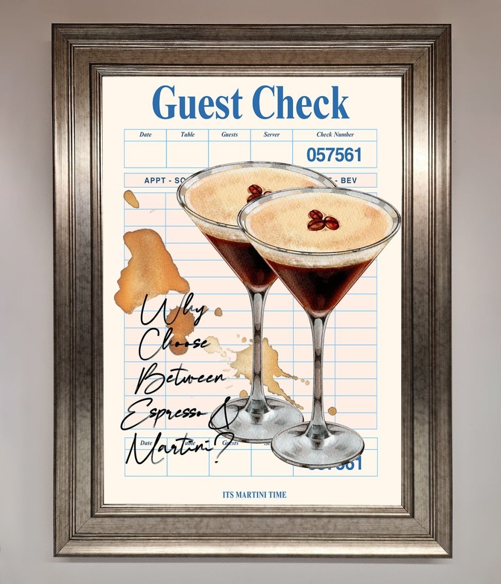 Espresso Martini Framed Wall Art-5