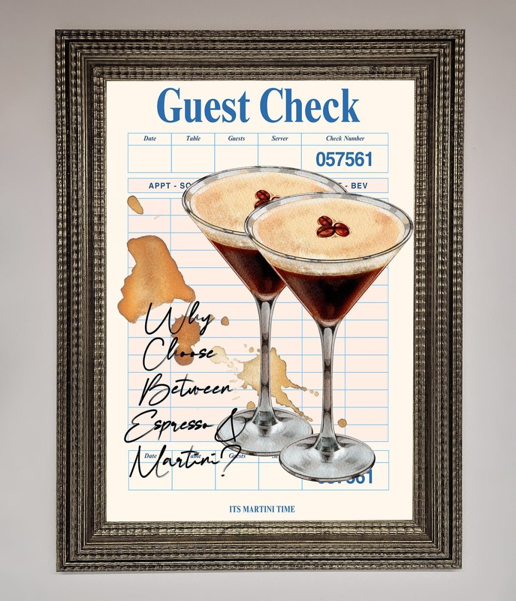 Espresso Martini Framed Wall Art-16