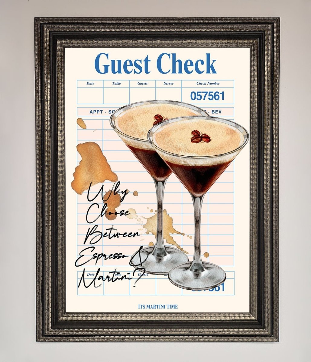 Espresso Martini Framed Wall Art-17