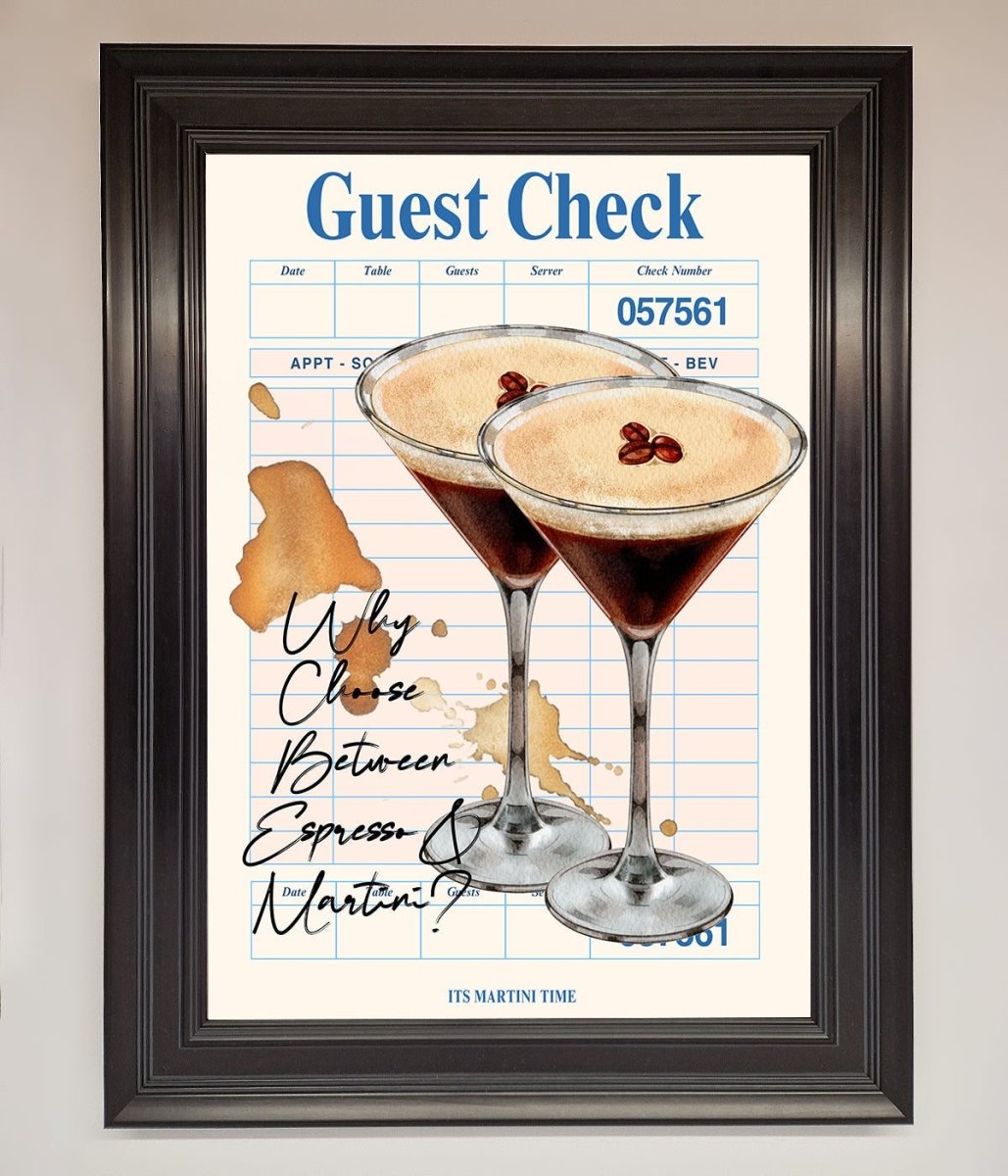 Espresso Martini Framed Wall Art-6
