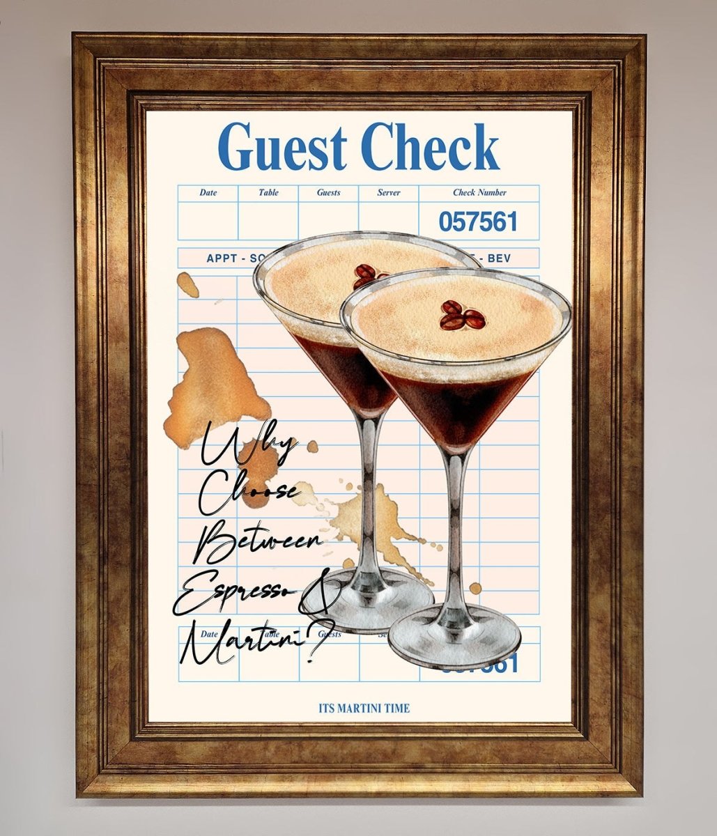 Espresso Martini Framed Wall Art-7