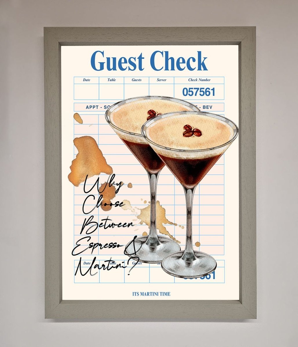 Espresso Martini Framed Wall Art-3