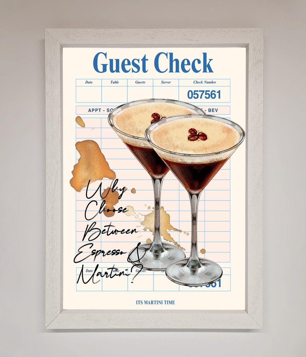 Espresso Martini Framed Wall Art-2