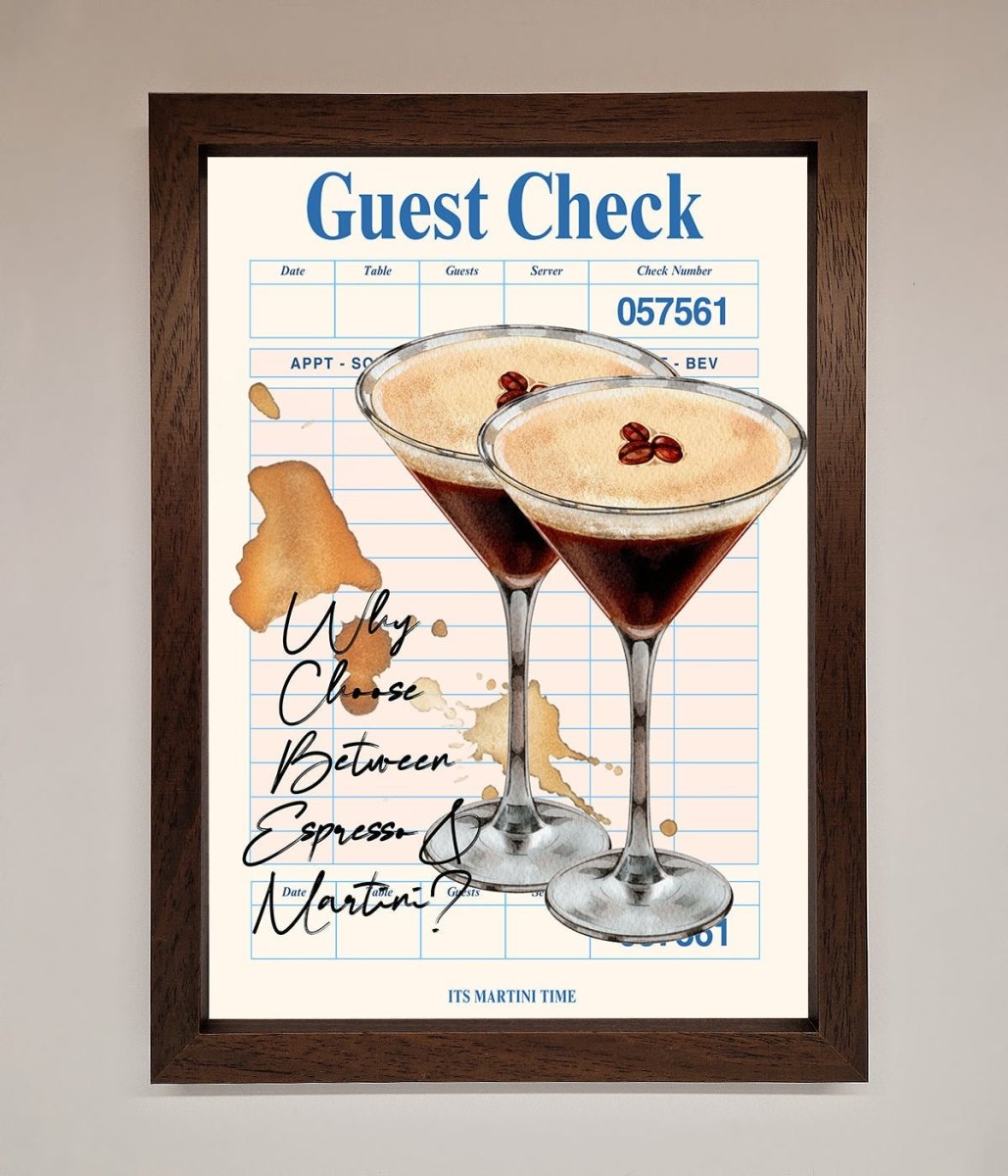 Espresso Martini Framed Wall Art-0