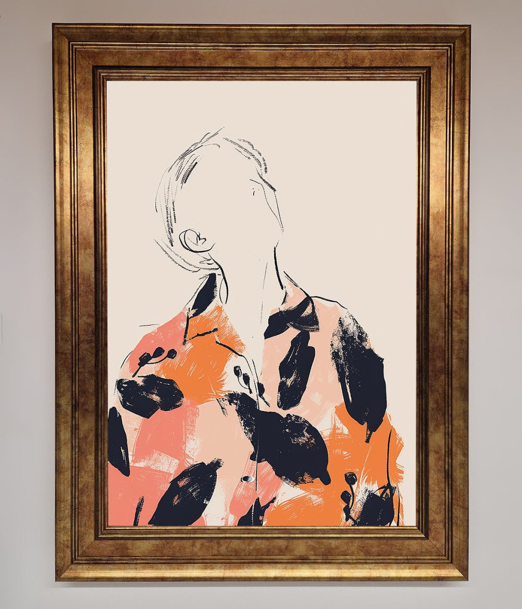 Floral Thinker Framed Wall Art-6