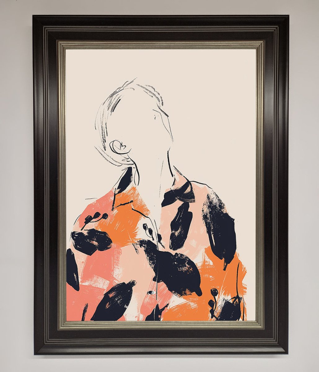 Floral Thinker Framed Wall Art-7