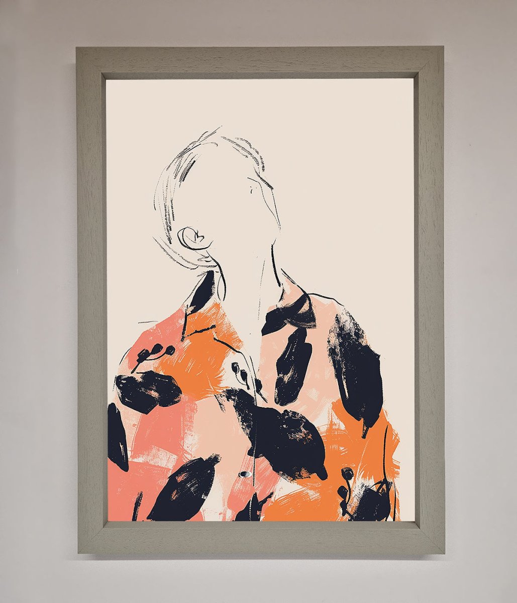 Floral Thinker Framed Wall Art-3