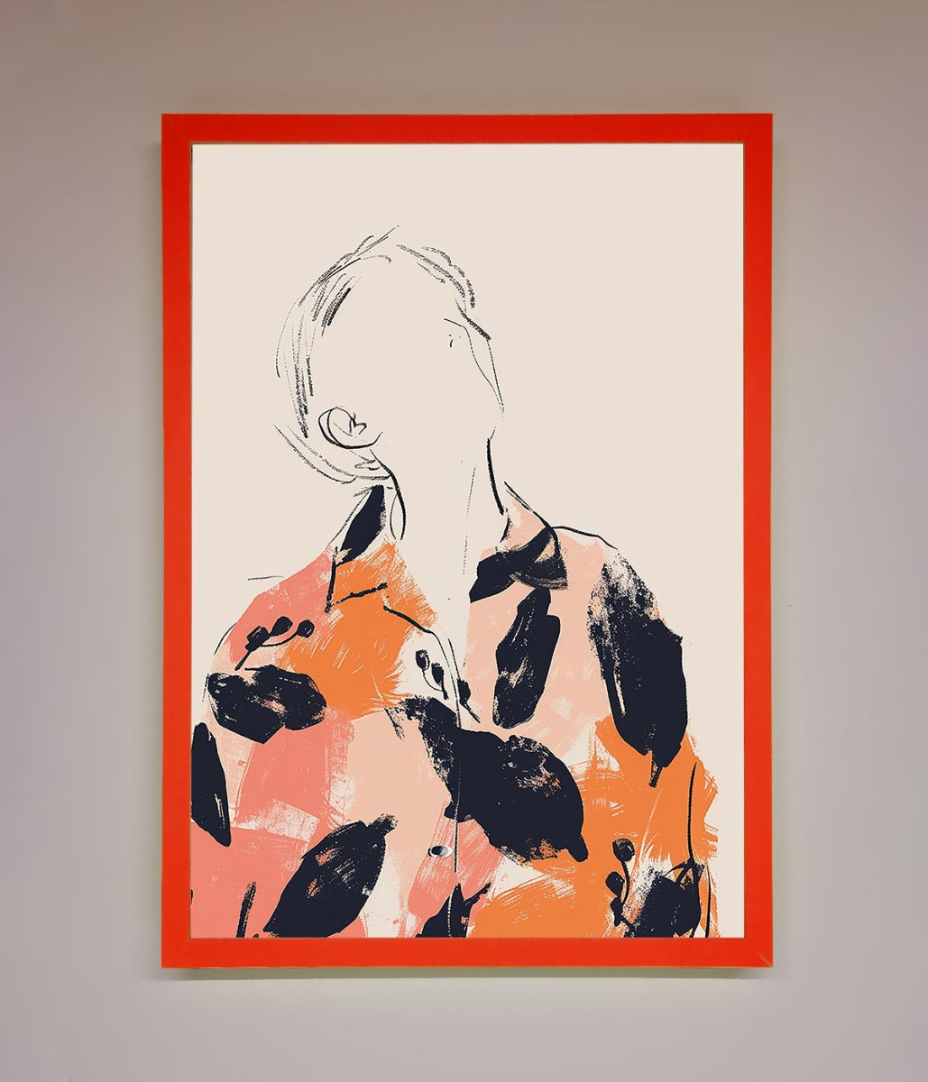 Floral Thinker Framed Wall Art-14