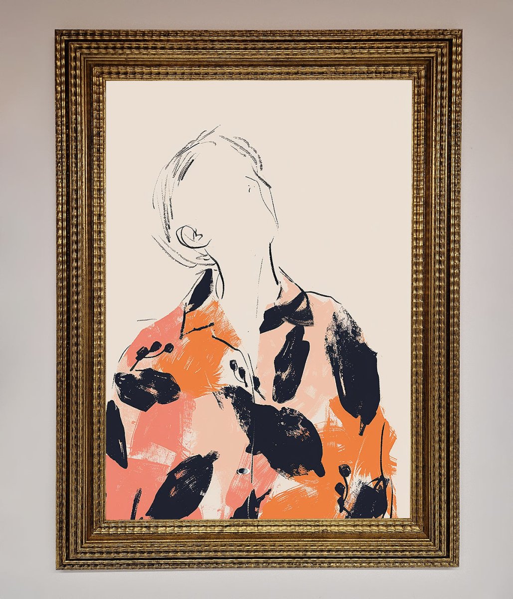Floral Thinker Framed Wall Art-15