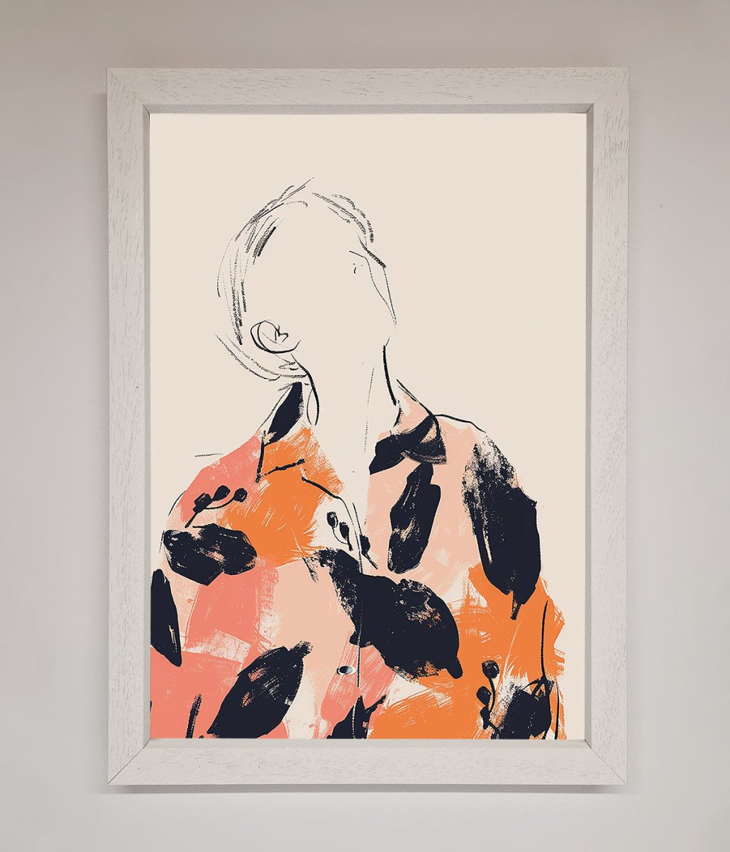 Floral Thinker Framed Wall Art-2