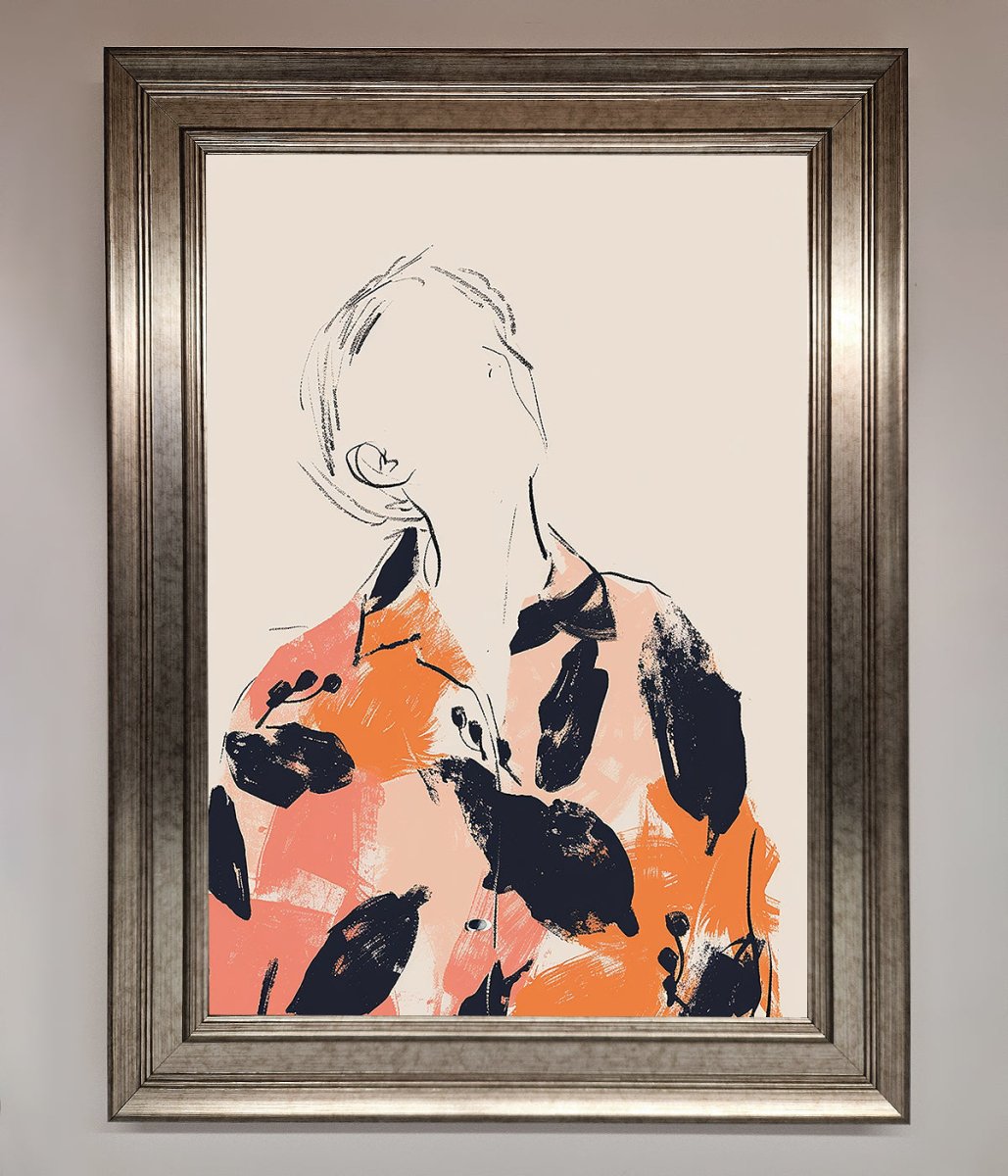 Floral Thinker Framed Wall Art-5