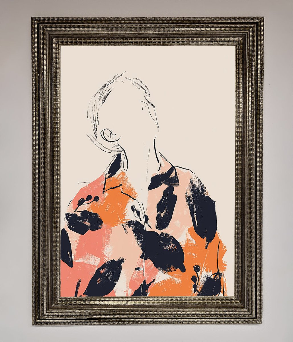 Floral Thinker Framed Wall Art-16