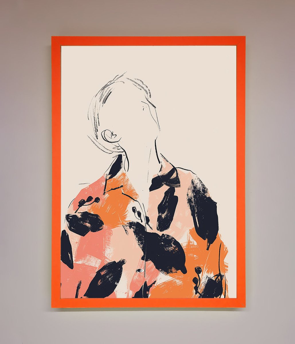 Floral Thinker Framed Wall Art-10